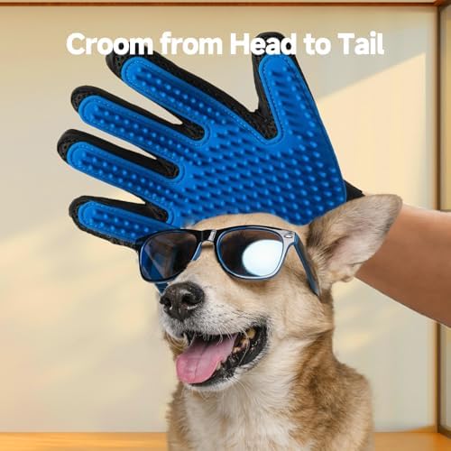 NVNAN Pet Hair Remover Roller and Grooming Glove Set for Dogs & Cats