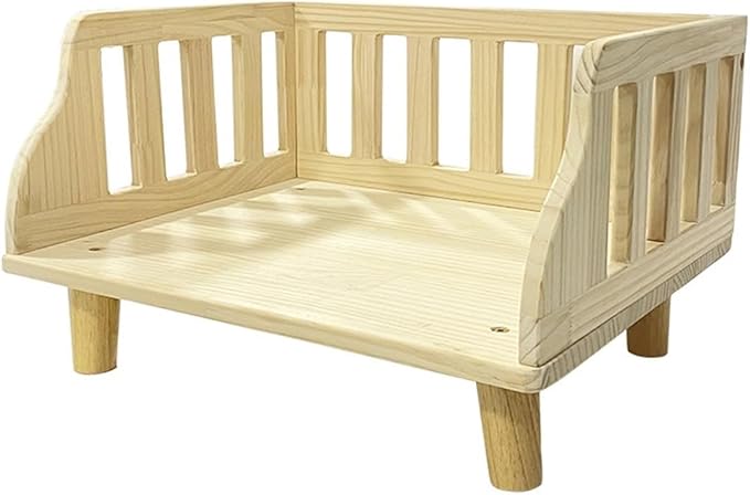 Cat Litter Pan Pet Bed Four Seasons Universal Off the Ground cat Bedside Table pet Indoor Dog(Large)