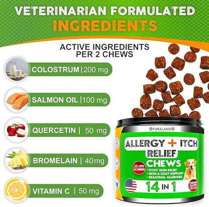 Dog Allergy Relief Chews - Itch Relief & Seasonal Allergy Support