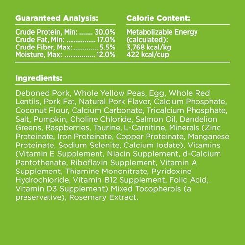 BIXBI Rawbble Freeze-Dried Raw Coated Dog Food, Pork – Fresh Meat, No Meat Meals, Grain-Free – USA Made, 4 lbs