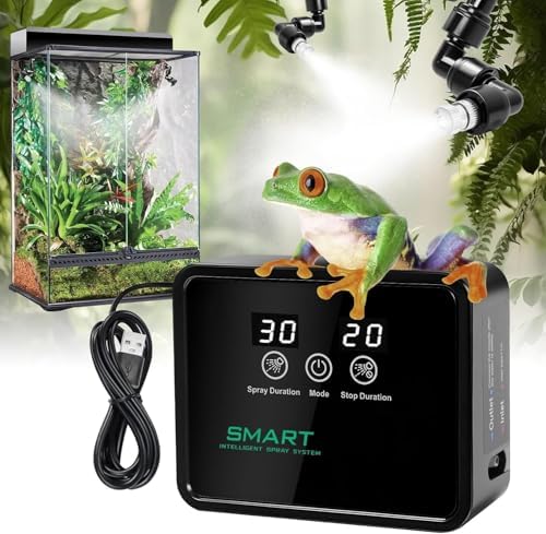 Automatic Reptile Mister Timer 360 Nozzle Terrarium Misting System
