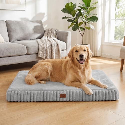 Orthopedic Dog Bed for XXL Dog, Waterproof Washable Pet Bed for Crate
