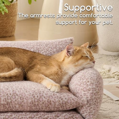 Hollypet Cat Bed Small Dog Orthopedic Couch Beds for Pets up to 13 lbs