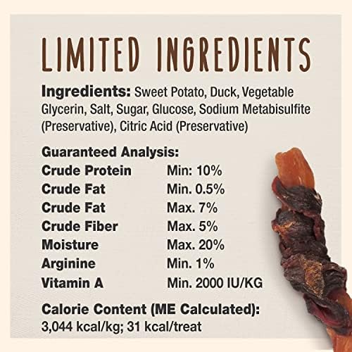 Cadet Gourmet Sweet Potato & Duck Wrapped Biscuits Dog Treats, 14 oz