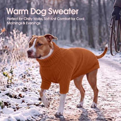 IECOii XL Dog Sweater, Winter Doggy Clothes for Medium Dogs Girl Boy