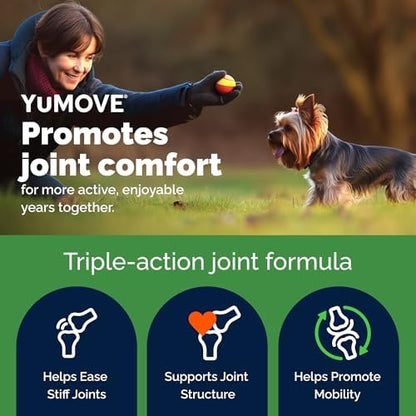 YuMOVE Small Dog Hip & Joint Supplement Soft Chews, Green Lipped Mussel
