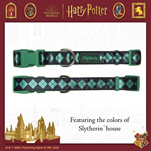Harry Potter Slytherin Dog Collar in Size Extra Large | XLarge Apparel & Accessories for Hogwarts Houses