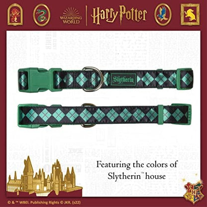 Harry Potter Slytherin Dog Collar in Size Extra Large | XLarge Apparel & Accessories for Hogwarts Houses