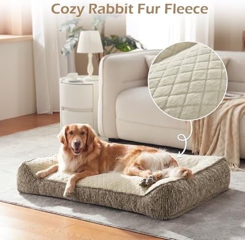 JOEJOY XL Orthopedic Dog Beds Large Size Dog, Extra Thick Big Dog Couch Bed