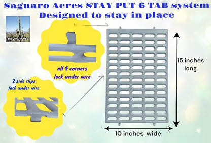 Saguaro Acres Rabbit and Small Animal Cage Resting Mat for Wire Floored Cages 2 Pack (Gray)