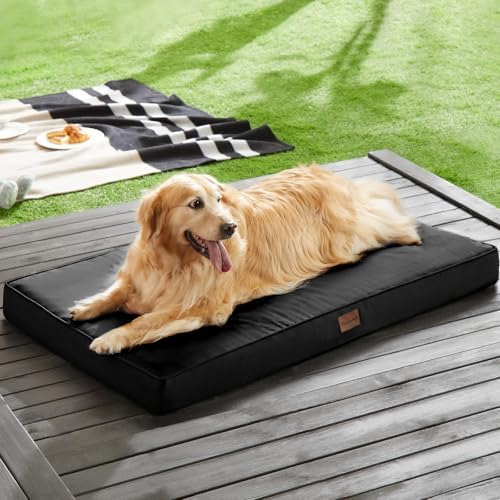 BFPETHOME Outdoor Waterproof Dog Bed for Large Dogs, Washable Cover, 54"