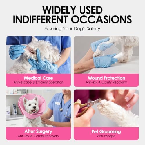 AOFITEE Dog Cones for Medium Dogs, Soft Dog Cone Collar After Surgery