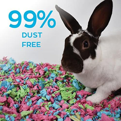 Carefresh 99% Dust-Free Tutti Frutti Natural Paper Small Pet Bedding with Odor Control, 23 L (Pack of 2)