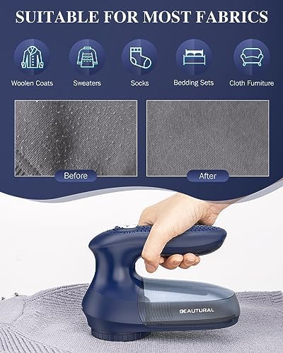 BEAUTURAL Fabric Shaver and Lint Remover, Portable Sweater Defuzzer