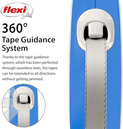 FLEXI® Comfort Tape Retractable Dog Leash, Medium, 16 ft - Blue