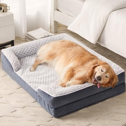LEXTRO Orthopedic XXL Dog Bed, Washable Dog Beds for Extra Large Dogs