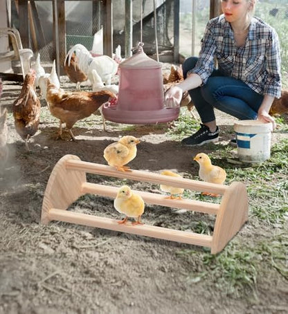 PETSFIT Baby Chick Roosting Bar, Anti-Rotation, Solid Wood, for Brooder