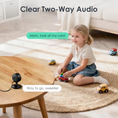 YOTON Indoor Security Camera for Baby Monitor, Home & Pets, 2.4G Wi-Fi