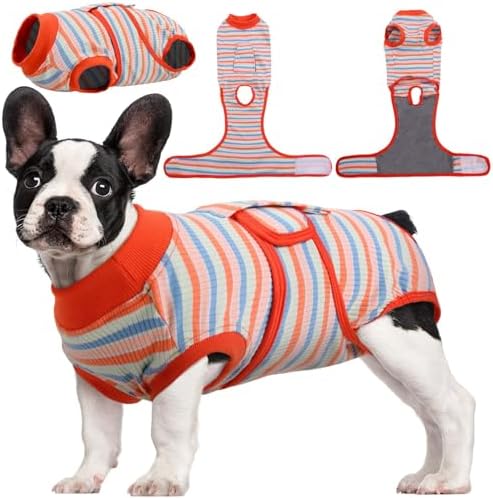 Kuoser Recovery Suit for Dogs Cats, Soft Dog Surgery Suit Female Male Spay