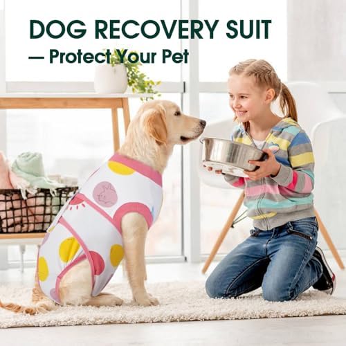 Kuoser Recovery Suit for Dogs After Surgery, Female Dog Onesie for Surgery