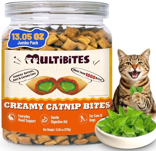 13.05oz Catnip Treats for Indoor Cats with Taurine for Cats