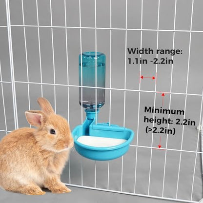VANNON 16 oz Gravity Pet Water Bowl, Anti-Splash Dispenser, Gradient Blue