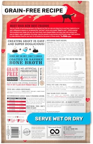 I AND LOVE AND YOU Baked and Saucy Dry Dog Food - Beef + Sweet Potato - Prebiotic + Probiotic, Real Meat, Grain Free, No Fillers, 10.25lb Bag