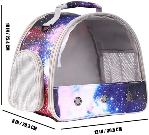 Bearded Dragon Travel Carrier, Guinea Pig Carrier Bag - Portable Small Animal Carrier Great for Bunny Lizard Hamster Hedgehog Outgoing Travel Carrying Case (Carrier - Blue)