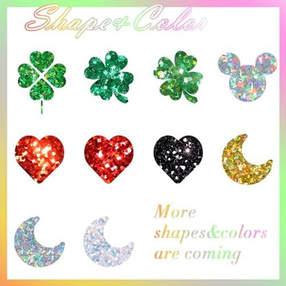 Laza 2g Chunky Glitter Mickey Mouse Shaped Confetti Nail Charms