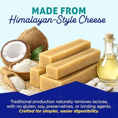 Himalayan Dog Chew Happy Teeth Yak Cheese Crunchy Dog Chew, Cheese 2 Count