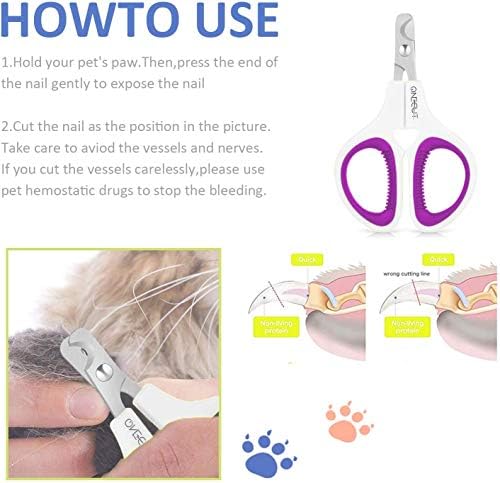 Pet Nail Clippers, Cat & Kitten Claw Nail Clipper Safe Sharp Trimmer