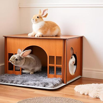 Large Rabbit Hideouts, Wooden Bunny House Rabbit Houses and Hideouts