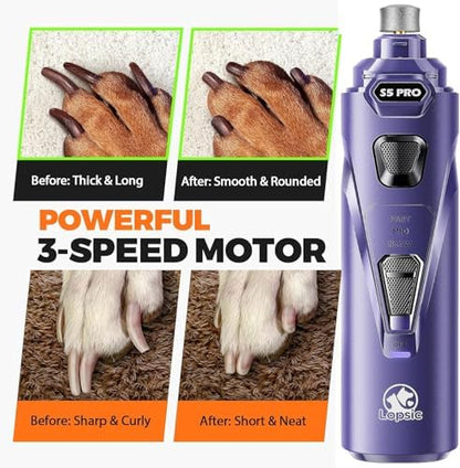Whisper Quiet Dog Nail Grinder Safe & Stress-Free for Sensitive Dogs Cats