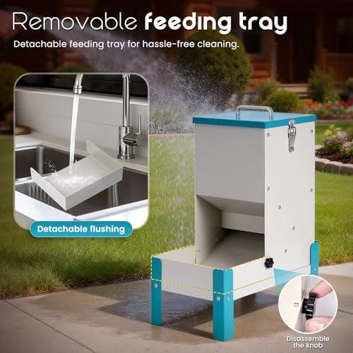 Automatic Dog Feeder 10L Gravity Cat Feeder with Elevated Stand