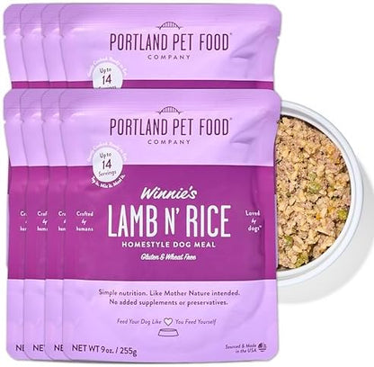 Portland Pet Food Company Fresh, Human Grade Dog Food Topper & Meal 8 Pack