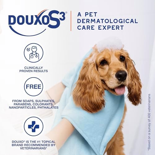 Douxo S3 PYO Chlorhexidine Shampoo (6.7 oz) & Mousse (5 fl oz) for Dogs