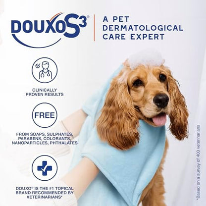 Douxo S3 PYO Chlorhexidine Shampoo (6.7 oz) & Mousse (5 fl oz) for Dogs
