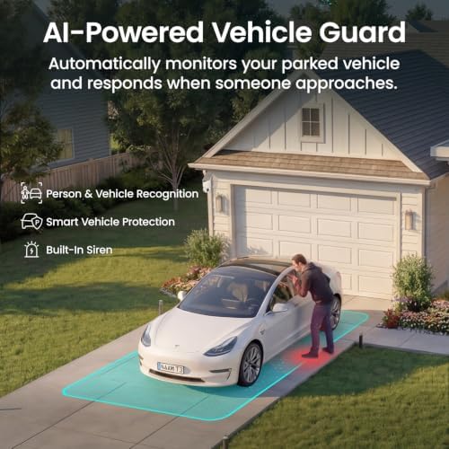 aosu D1 Max, 2-Cam Kit, 4K Solar Security Cameras System Wireless Outdoor