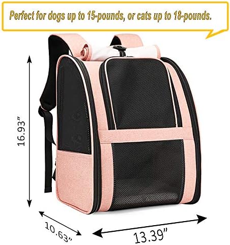 Texsens Innovative Traveler Bubble Backpack Pet Carriers for Cats and Dogs