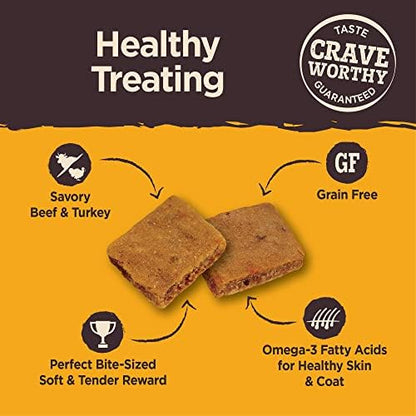 Wellness CORE Brainiac Soft Puppy Training Treats, Natural, Grain Free, Beef and Turkey Recipe, 6 Ounce Bag (Pack of 2)