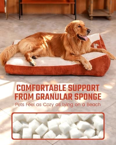 Washable Dog Bed with Removable Cover for Medium Size Dogs 30" L