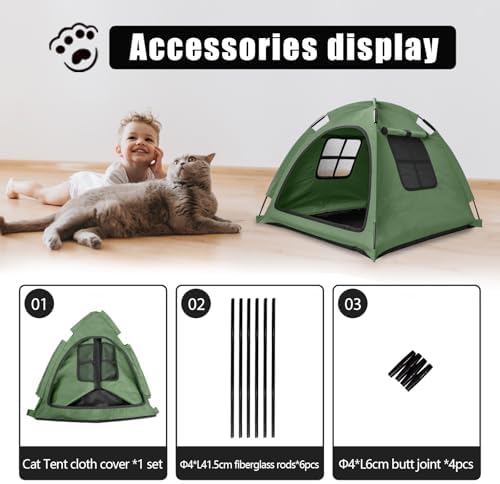 Anti-Anxiety Open Pet Tent for Cats & Dogs, Calming Hideaway