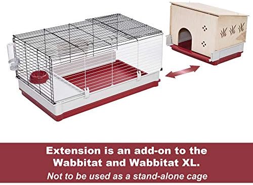 MidWest Homes for Pets Rabbit Hutch Extension | Wood Rabbit Hutch Extension Fits Midwest Models 158 & 158XL, 158HEX