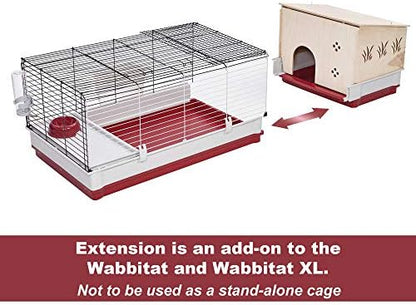MidWest Homes for Pets Rabbit Hutch Extension | Wood Rabbit Hutch Extension Fits Midwest Models 158 & 158XL, 158HEX