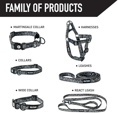 Wolfgang Heavy Duty Adjustable Dog Harness, Pull-Tested to Over 800 lbs for Walking & Training, WolfMountain Print, Extra Large