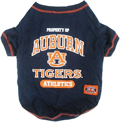 Pets First Collegiate AUBURN TIGERS Dog T-Shirt, Large. - Licensed Shirt for Pets Team Colored with Team Logos.- Premium Stretchable Materials for the Comfrot of your Dog & Cat.