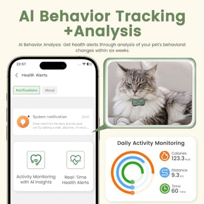 GPS Tracker for Dogs & Cats, Smart Real-Time Virtual Fence for Pet Tracker