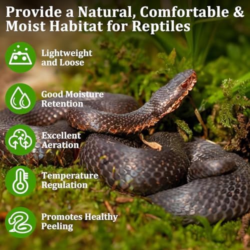 Legigo 2.6LB Natural Sphagnum Moss for Reptile Terrarium Substrate Bedding