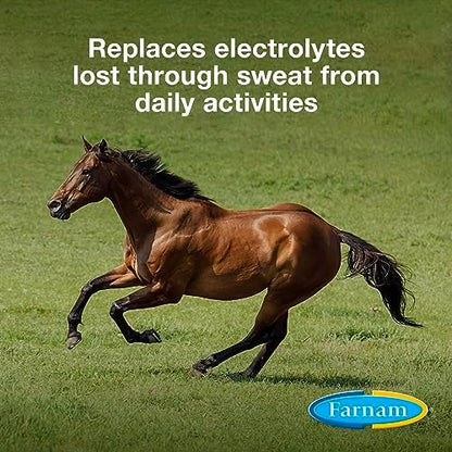Farnam Apple Elite Horse Electrolyte Powder, Replaces Minerals Lost in Sweat During Exercise, Extreme Weather & Stressful Conditions, 5 lb., 40 Day Supply (Pack of 2)