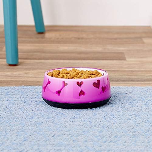 Dogit Non-Skid Dog Food and Water Bowl, Pink
